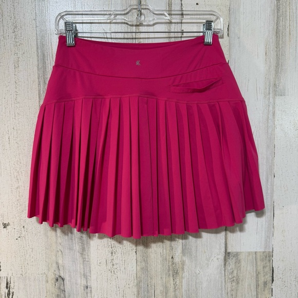 Kyodan Women's Pink Pleated Skort Tennis Skirt - Picture 1 of 8